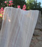 Large Ecru Cotton Handwoven Wrap, Shawl - Image 8