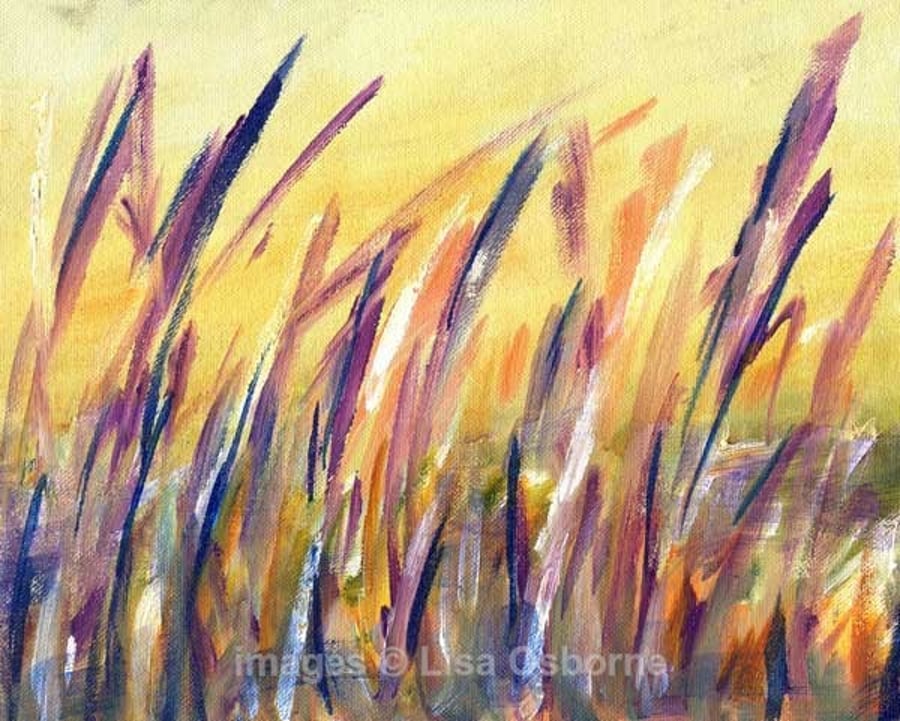 Reeds - original acrylic on canvas