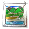 Picos Mountains Picture Suncatcher Stained Glass 008 Spain