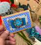 Wooden brooch with wavy flowers  - Image 2