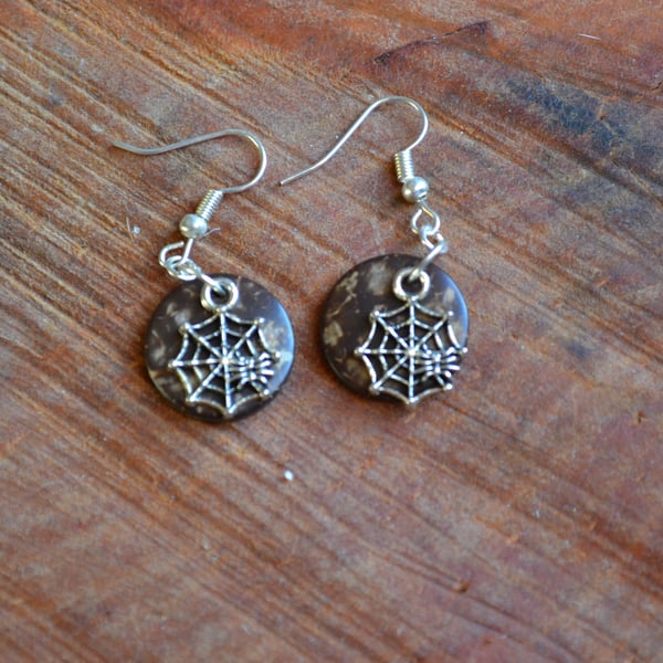 Spider earrings