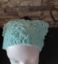 Crochet Flower Bandana - Mint Green - Image 3