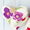 LAVENDER HEART - Emma Bridgewater wallflowers fabric