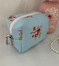 Boxy Cosmetic Bag, Square Zipped Purse, Travel Pouch, Make up Bag - Image 2