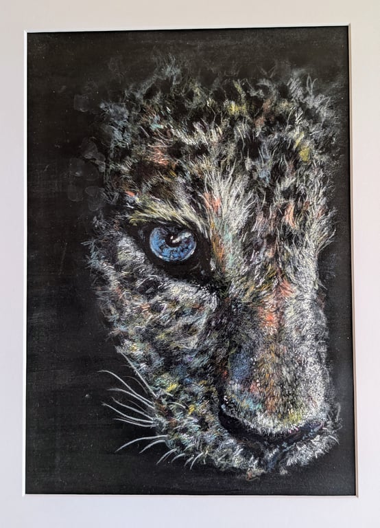Big Cat original artwork A3