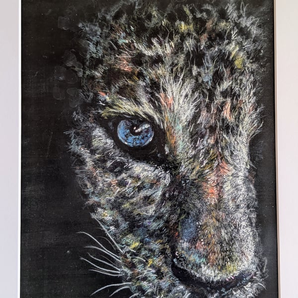 Big Cat original artwork A3