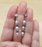 Fresh water pearl earrings. June Birthstone. Reiki charged - Image 2