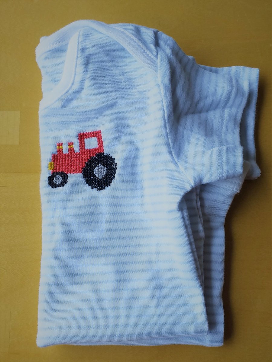 Tractor Baby Vest age 6-9 months