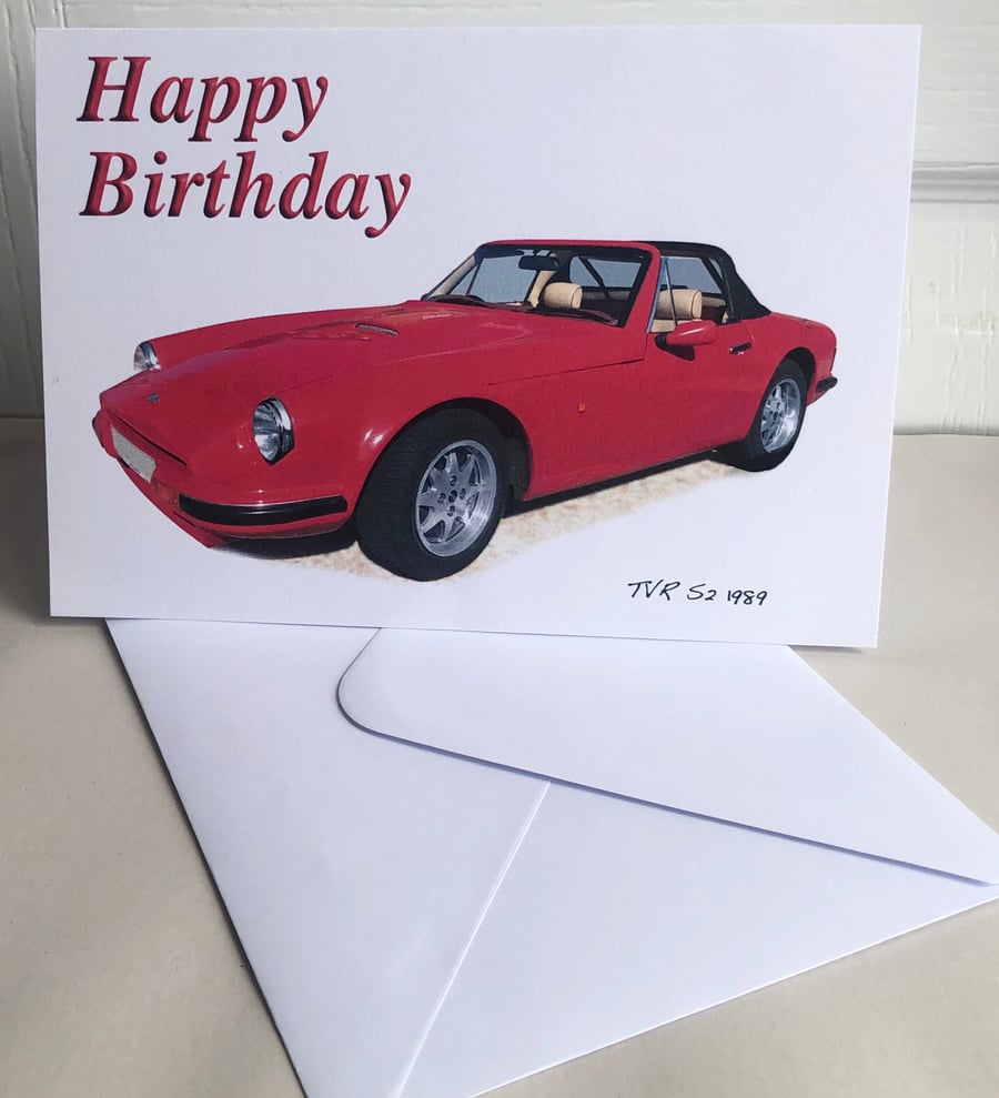 TVR S2 1989 - Birthday, Anniversary, Retirement or Plain Card