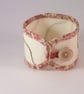 Hand embroidered fabric cuff with simple embroidery - Image 3