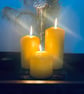 Beeswax Pillar Candles Set of 3 Long Burn Unscented Eco-Friendly Wedding & home