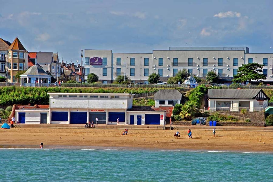 Clacton On Sea Beach Essex England UK Photograph Print