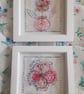 Wire Pink Flower in a Round Vase. Pink Silver Gold Copper White Artwork. - Image 8