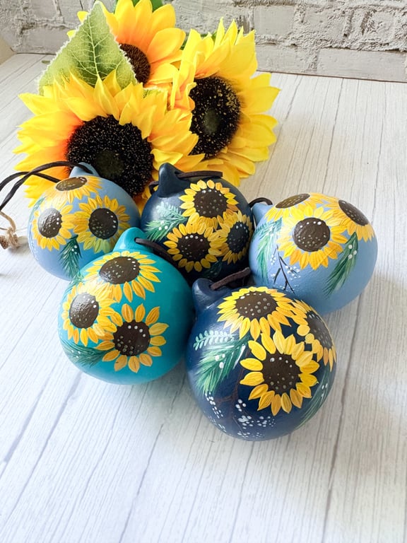 Sunflower Christmas Bauble 