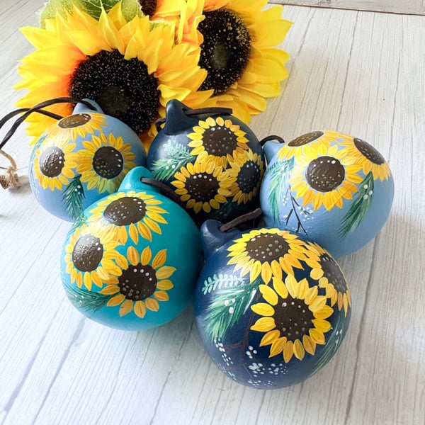 Sunflower Christmas Bauble 