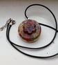 Stained Glass Resin Multicoloured Round Pendant - Image 1