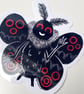 Mothman Folklore Sticker - Cute Cryptid Spooky Decoration - Image 3