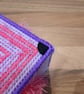 Container for desk items - glitter purple with pink furry hearts, Valentines Day - Image 5
