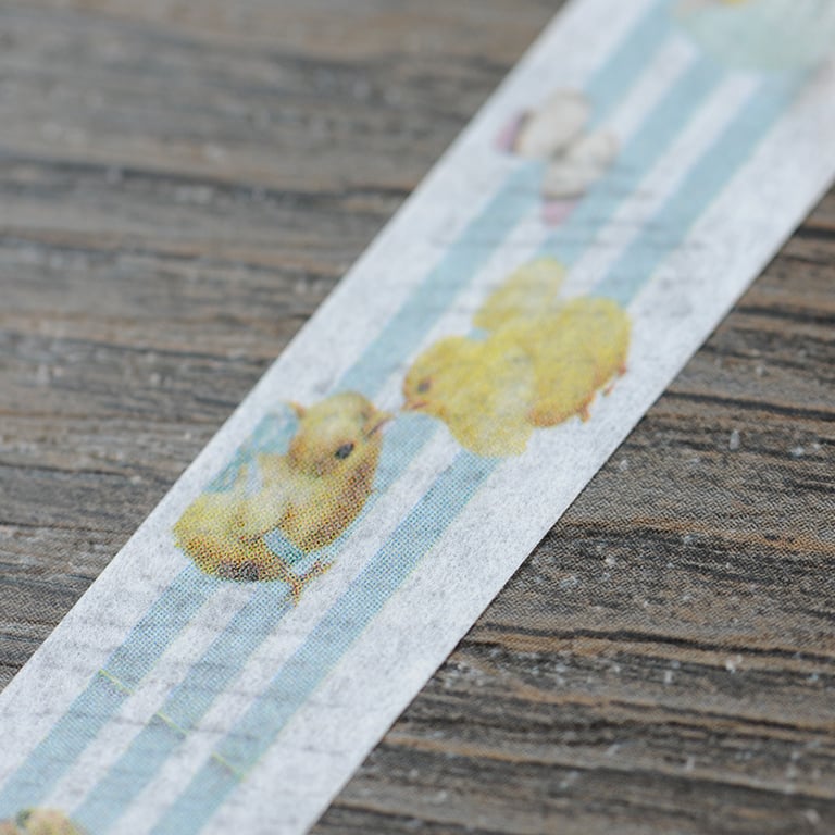 2 x Easter Chick, Spring, Decorative Washi Tape, Cards, Crafts,Tape, 10m