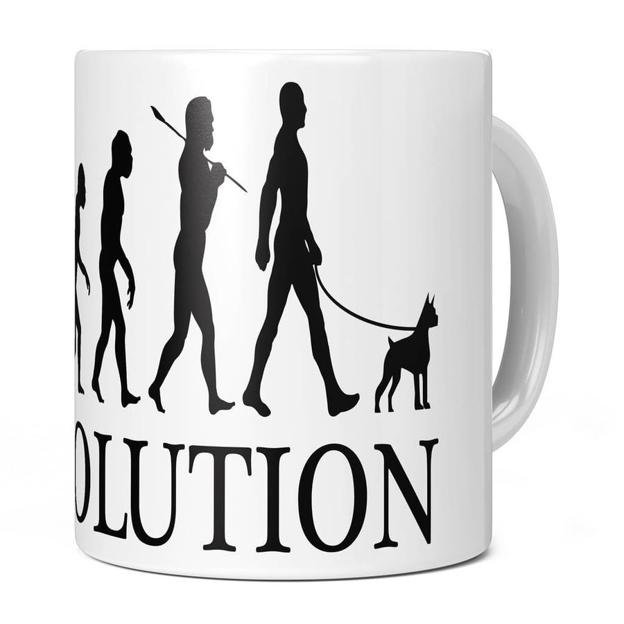 Boston Terrier Evolution 11oz Coffee Mug Cup - Perfect Birthday Gift for Him or 