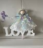 Beautiful handmade flower fairy, children's room decor, fairy lover gift 
