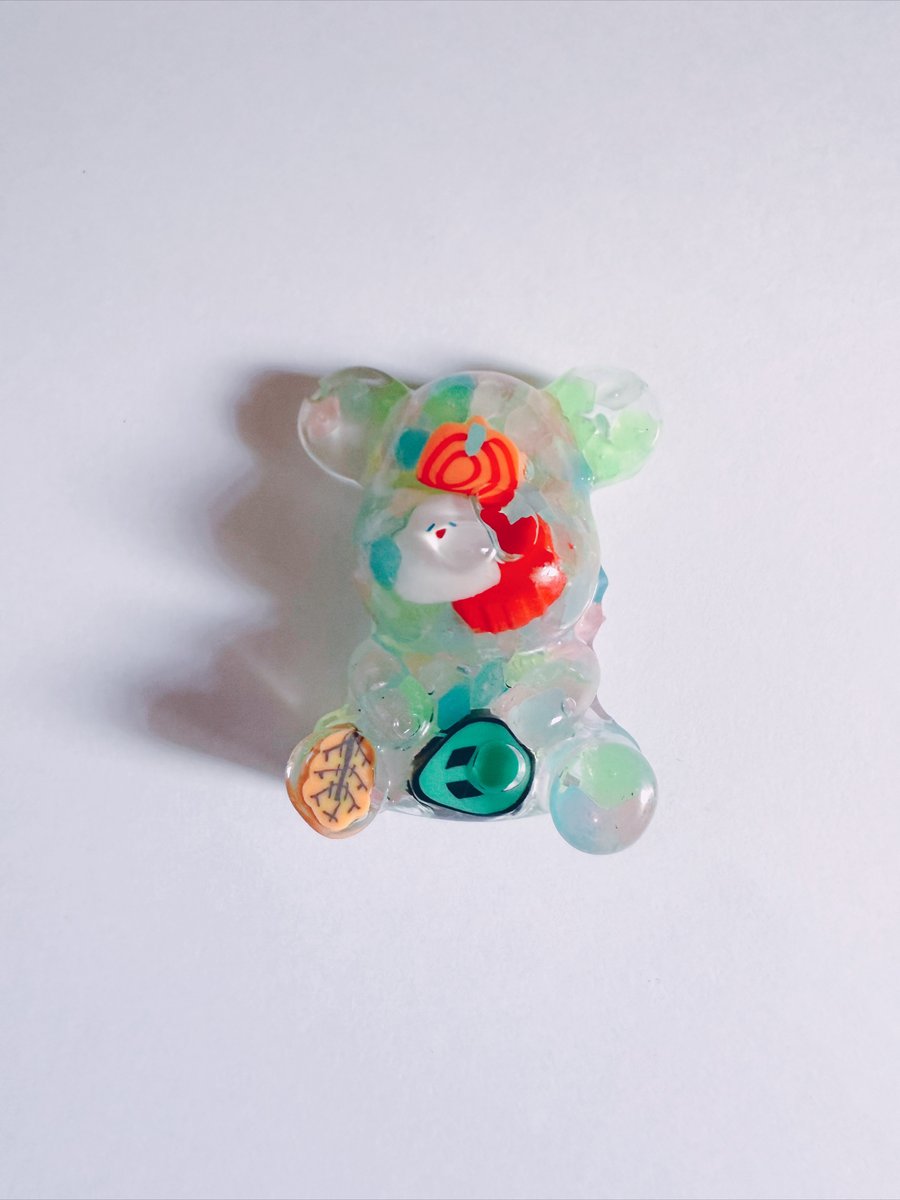 Halloween themed worry bear (Glow In The Dark)