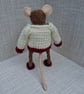 Fern the Mouse in embroidered jumper - Image 4