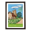 Leatherhead Church Road travel poster print by Susie West