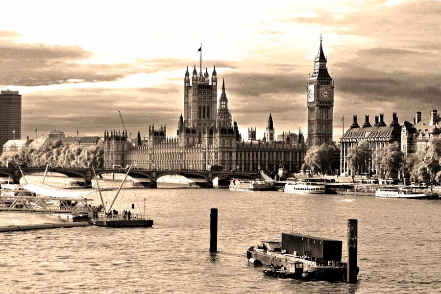 Big Ben Houses of Parliament Westminster Bridge London Photograph Print