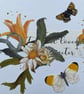 Handcrafted Collage of an Orange Tip and Duke of Burgundy Butterflies - Image 2