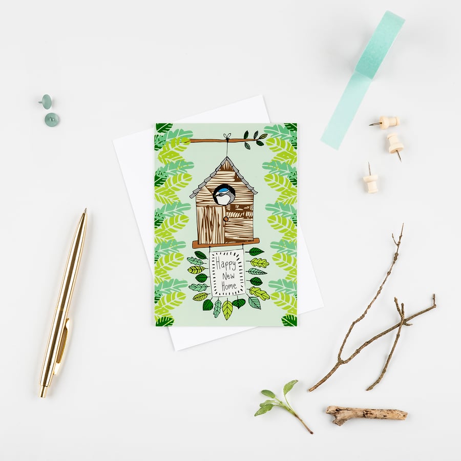 Greetings card 'Happy New Home!' A6 Digitally printed