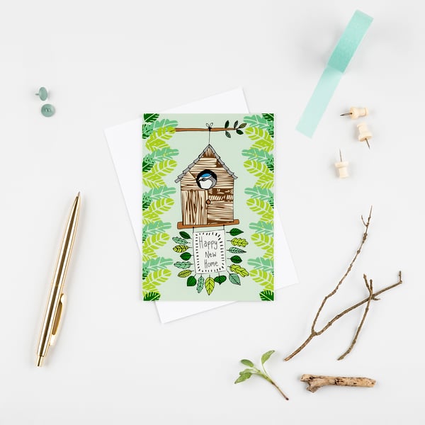 Greetings card 'Happy New Home!' A6 Digitally printed