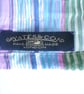 Lightweight multicoloured crinkle weave, micro hemmed summer scarf.  - Image 2