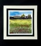 Handmade Blank Greetings Card, Notelet Of Summer Fields And Cottage. One Off - Image 7