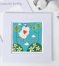 Tightrope Walking sheep illustration, original Giclee print - Image 7