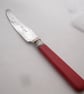 Lay it on thick, vintage spreader, red handle, handstamped - Image 3