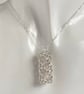 Rose Quartz Captured Chainmaille Pendant - Image 9