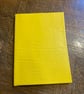 Fill in the Date A6 -- Yellow coloured Leatherbound Weekly Planner