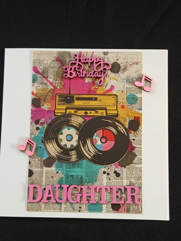 Handmade, Daughter birthday card 
