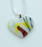 Fused Glass Heart on a Card - Image 2