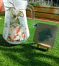 Decoupaged Gnome theme Glass jug