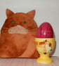 Egg Cosy ginger cat - Image 1