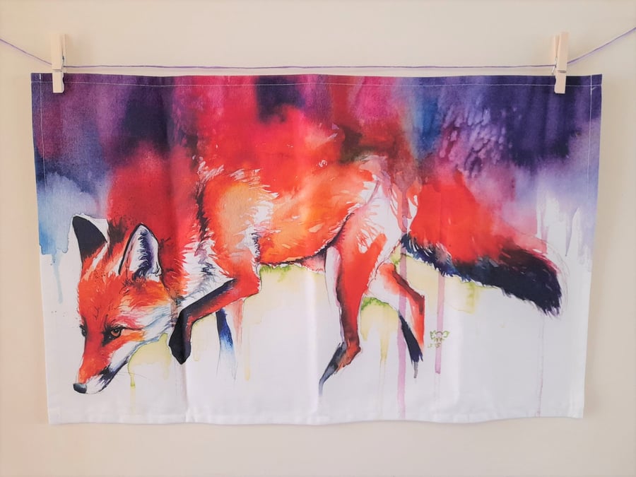 Fox Tea Towel