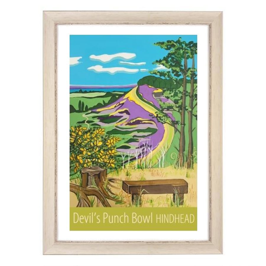 Devil's Punch Bowl - white frame