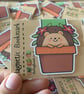 Magnetic hedgehog bookmark. Hedgehog plant bookmark. - Image 7