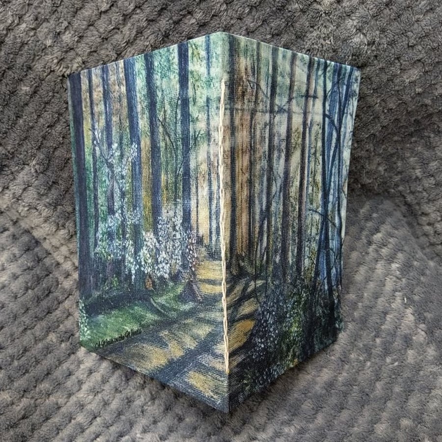 Handmade softcover notebook - A Walk in the Woods 2