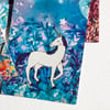The Blue Unicorn Postcard - Magical - Stationery - Blank - Illustrated