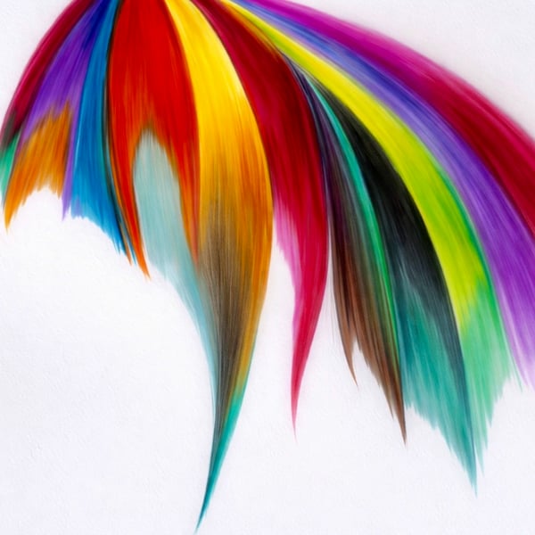 Prismatic Flourish Coloured Pencil on Paper Print