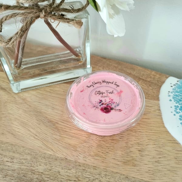 Very Cherry Scented Whipped Soap- 30g Sample - Bath, Shower, Shave