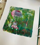 Original Mono print. Title: Are we nearly there! Or was it Left or Right   - Image 5